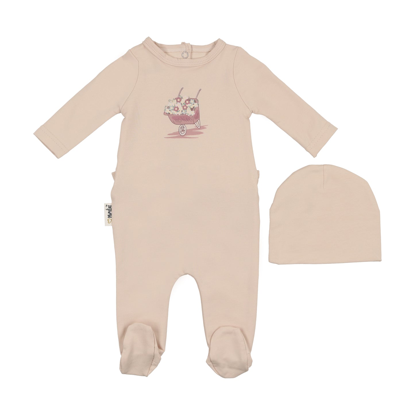 Whimsy Wheelbarrow Footie & Hat