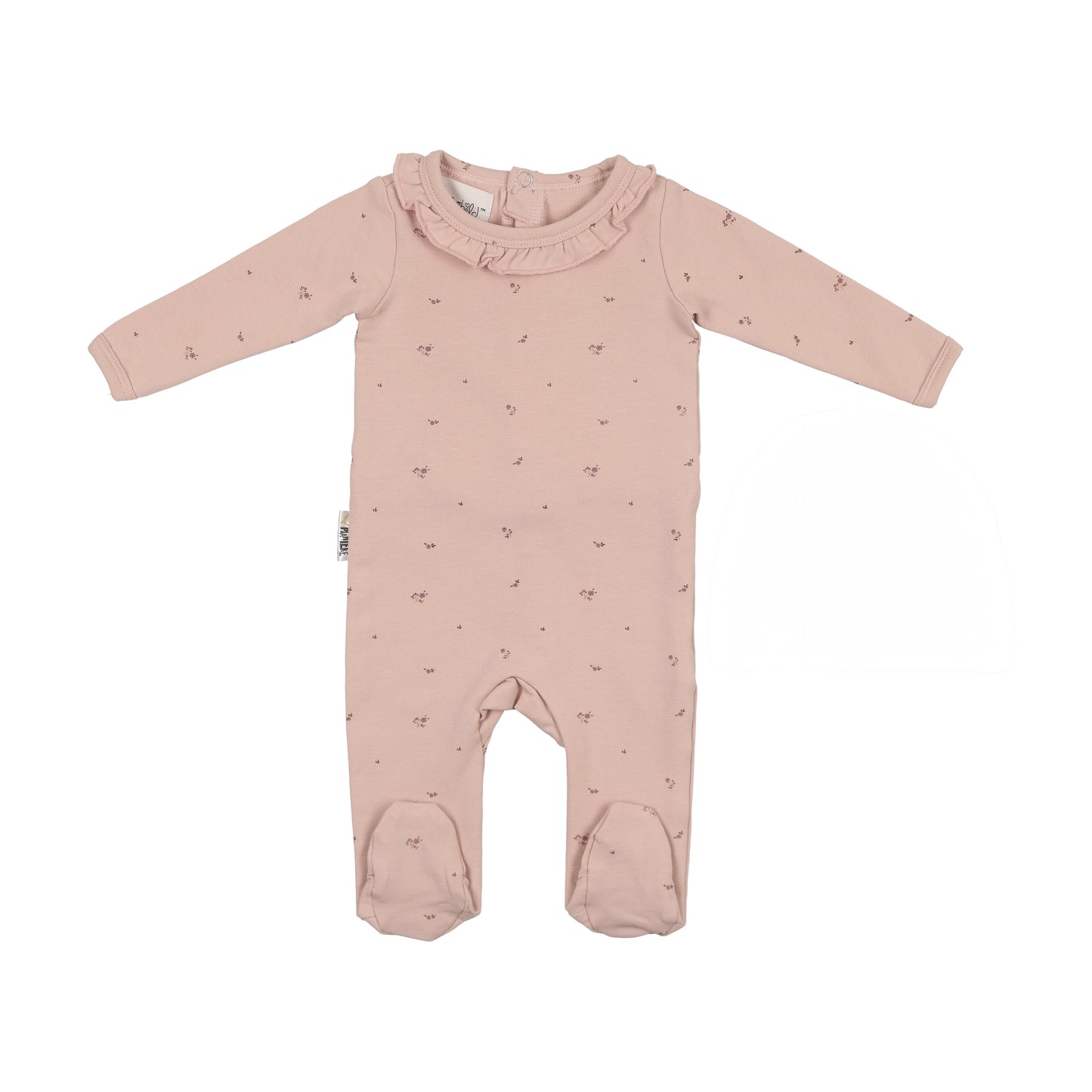 Floral Ruffle Footie - 9M