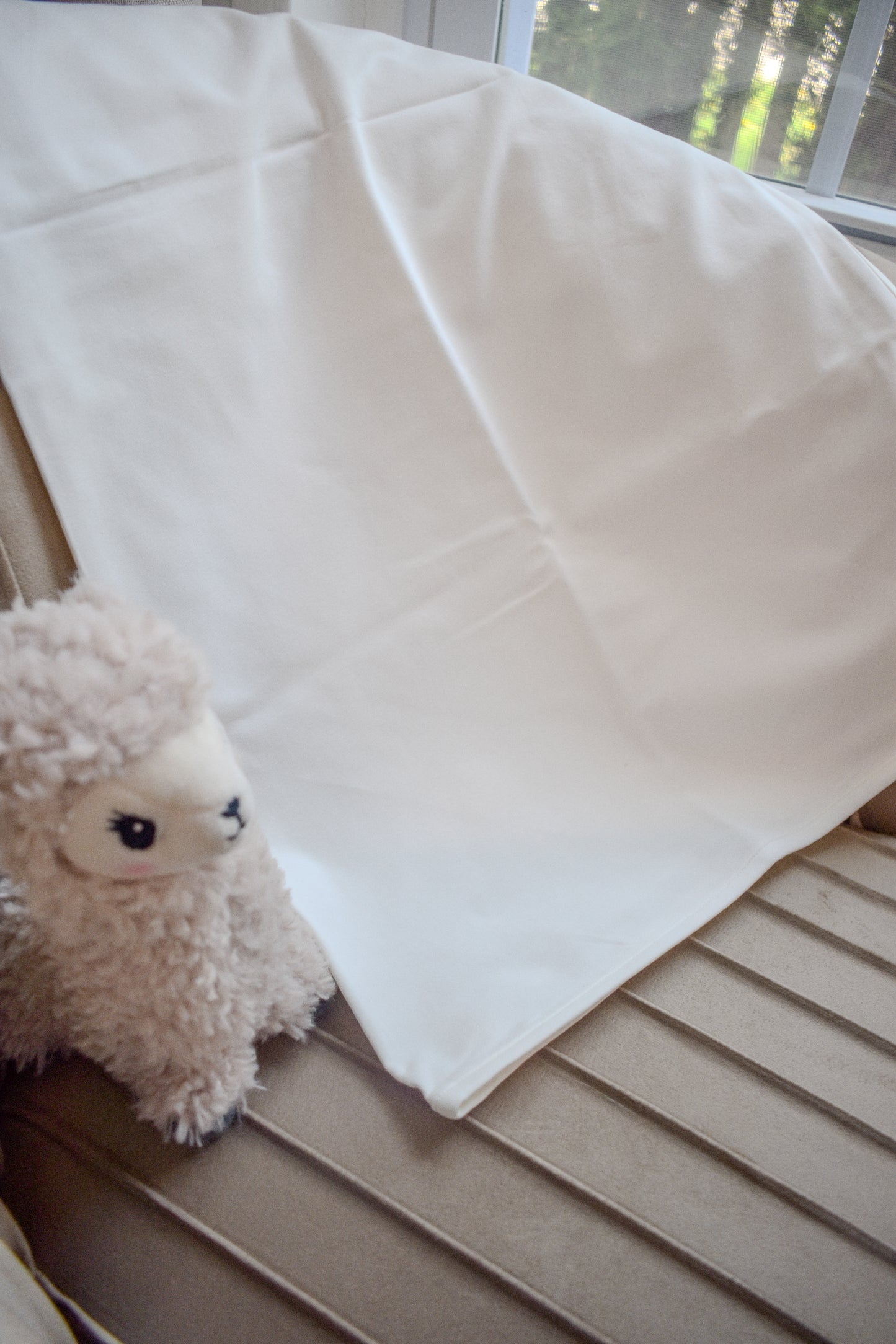 Embroidered Yoke Blanket