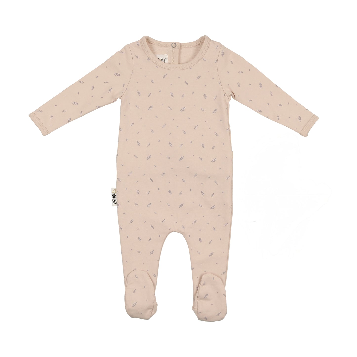 Elegant Leaves Footie - 9M