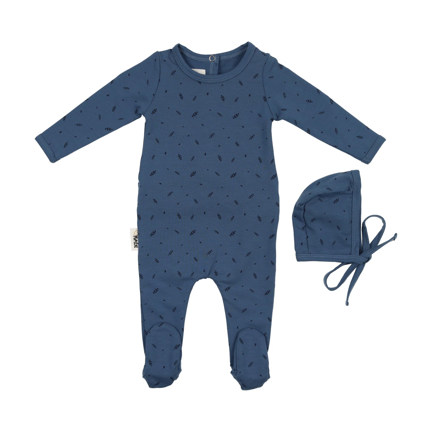 Elegant Leaves Footie & Bonnet