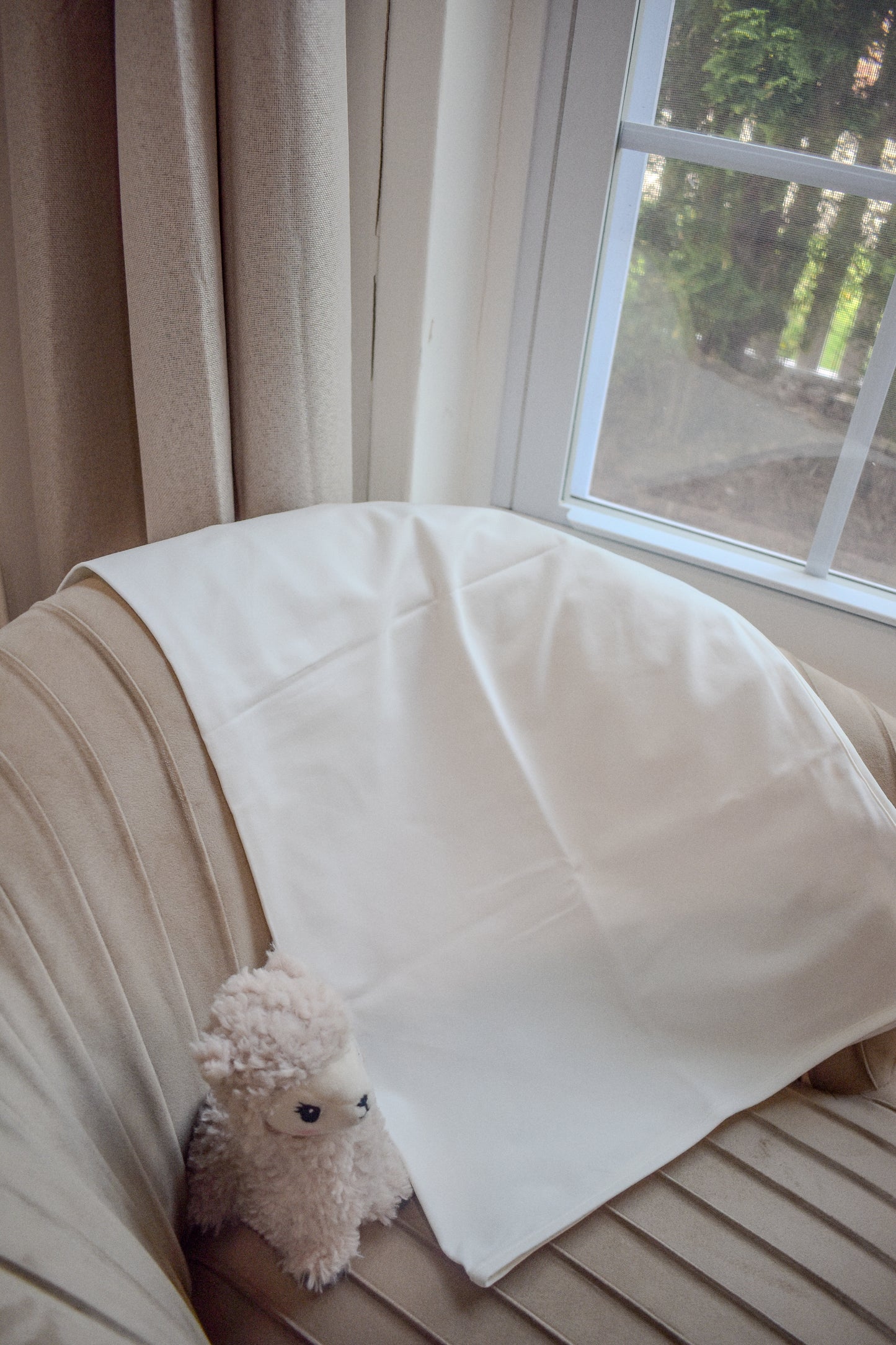 Embroidered Yoke Blanket