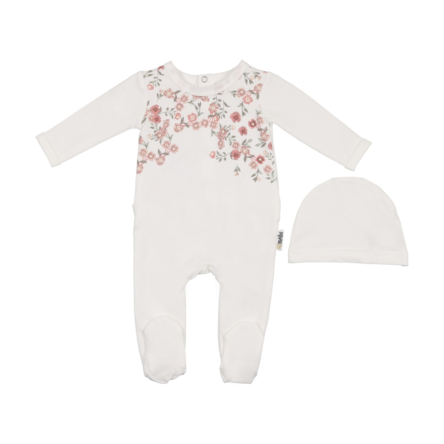 Assy Floral Footie & Hat