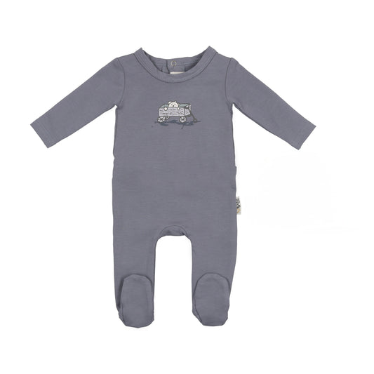 Teddy Wagon Footie - 9M