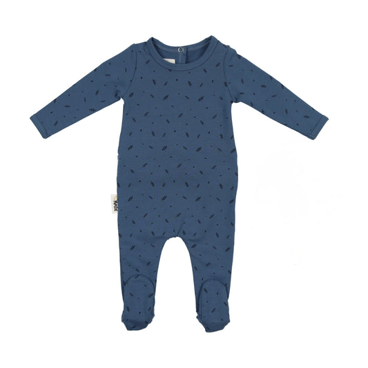 Elegant Leaves Footie - 9M